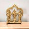 Brass Ram Darbar Statue Hindu Religious Lord Rama Laxman Sita Hanuman Idol for Pooja Home Decor Indian Festivals Diwali Housewarming Gift - Rama Murti Sculpture (4.9 Inches)